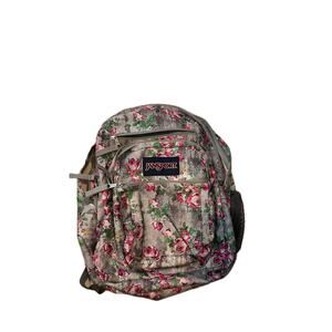 JanSport Big Student 3 Section Roses Floral Backpack